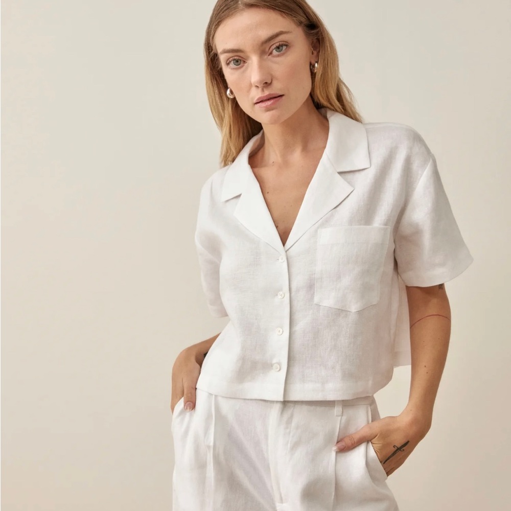 Lennie Linen Top XS worn once - in perfect condition